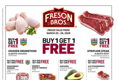 Freson Bros. Flyer March 20 to 26