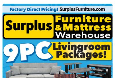 Surplus Furniture & Mattress Warehouse (Medicine Hat, Lethbridge) Flyer March 16 to April 5