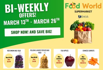 Food World Supermarket Flyer March 13 to 26