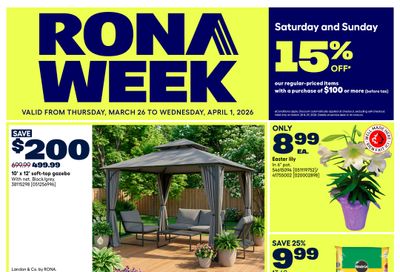 Rona & Rona+ (BC) Flyer March 26 to April 1