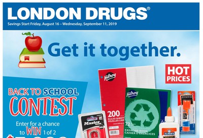 London Drugs Back To School Flyer August 16 to September 11