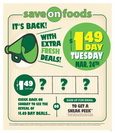 Save On Foods (BC) Flyer March 19 to 25