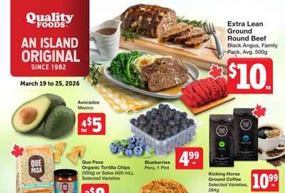 Quality Foods Flyer March 19 to 25