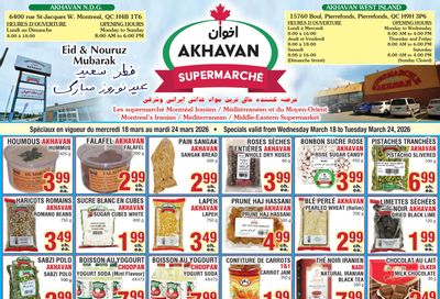 Akhavan Supermarche Flyer March 18 to 24