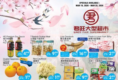 Kings Fair Supermarket Flyer March 19 to 25