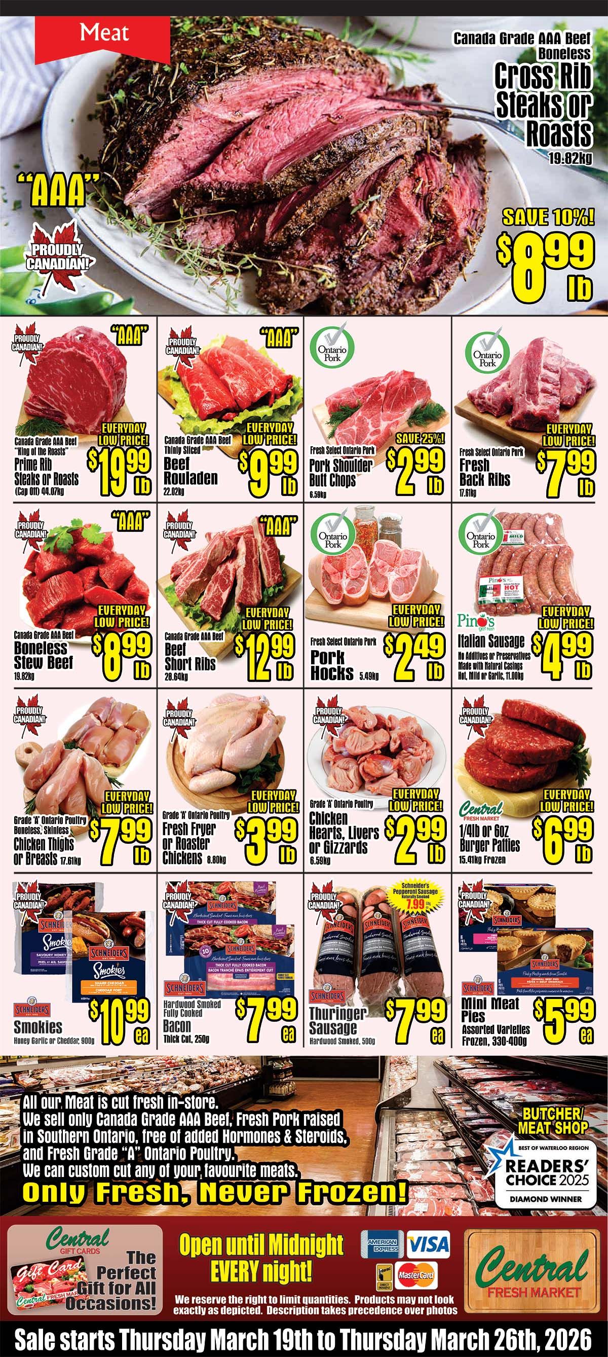 Central Fresh Market Flyer March 19 to 26