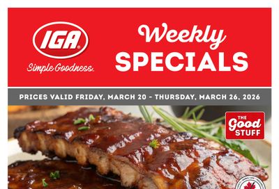 IGA Stores of BC Flyer March 20 to 26
