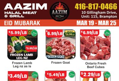 Aazim Halal Meat & Grill Flyer March 19 to 25