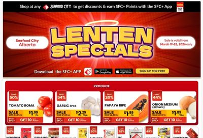 Seafood City Supermarket (AB) Flyer March 19 to 25