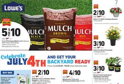 Lowe's (Weekly) Weekly Ad & Flyer June 25 to July 8