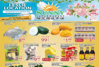 Sunny Supermarket (Leslie) Flyer March 20 to 26 