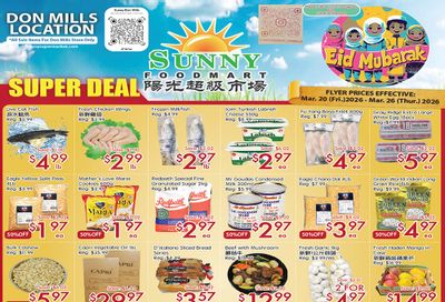 Sunny Foodmart (Don Mills) Flyer March 20 to 26