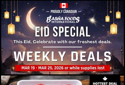 Basha Foods International Flyer March 19 to 25