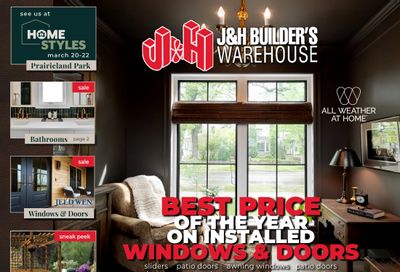 J&H Builder's Warehouse Flyer March 18 to April 14