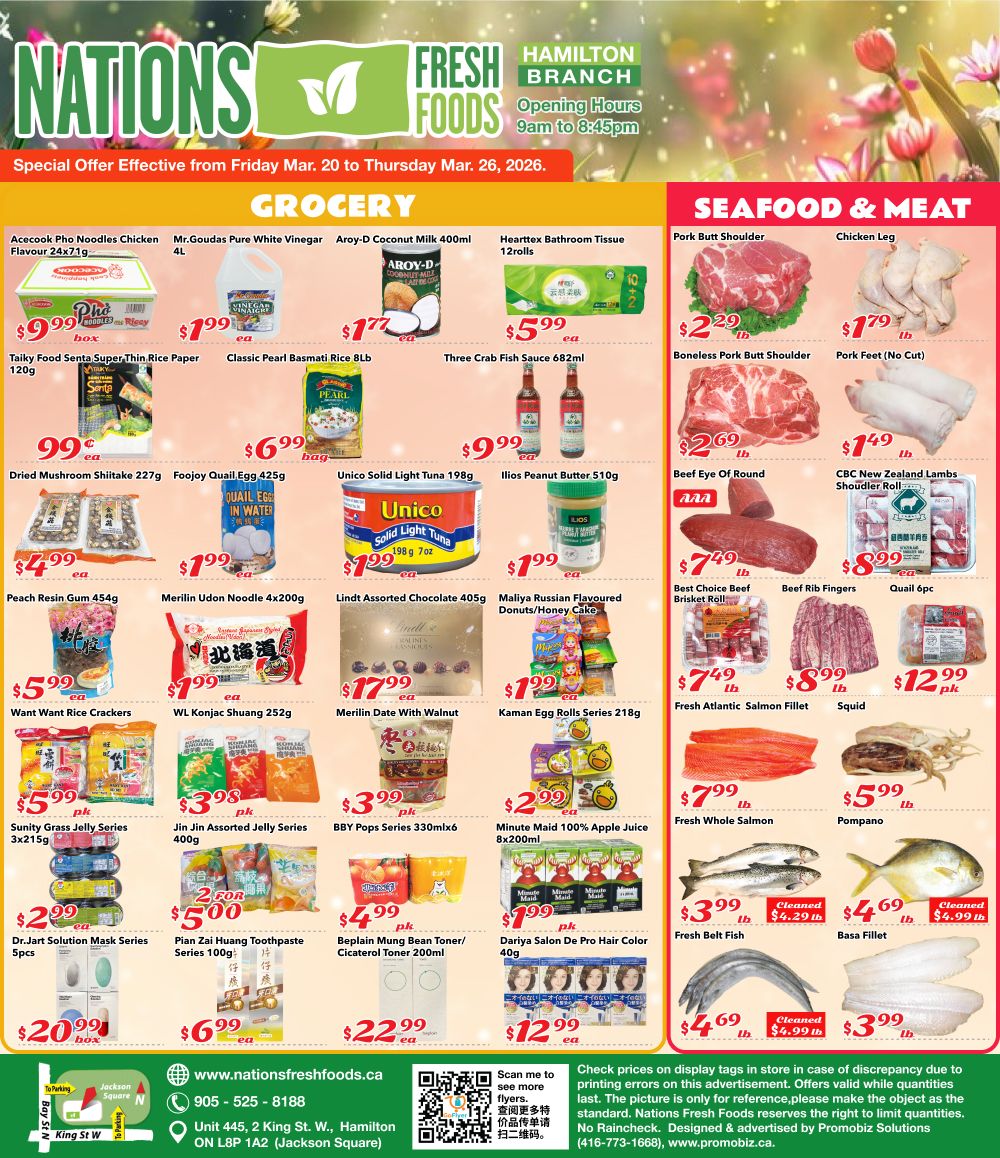 Nations Fresh Foods (Hamilton) Flyer March 20 to 26