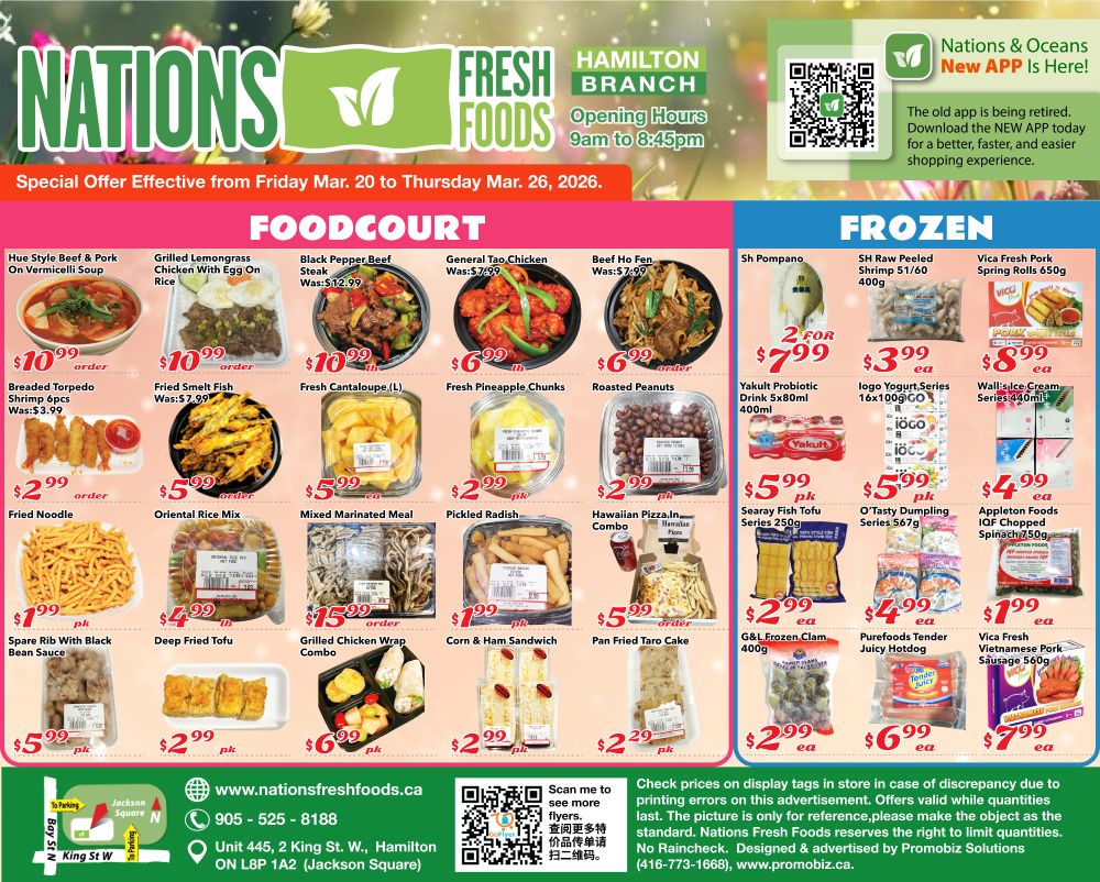 Nations Fresh Foods (Hamilton) Flyer March 20 to 26