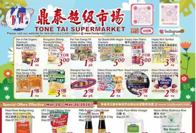 Tone Tai Supermarket Flyer March 20 to 26