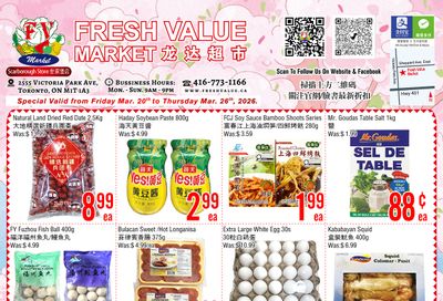 Fresh Value (Scarborough) Flyer March 20 to 26