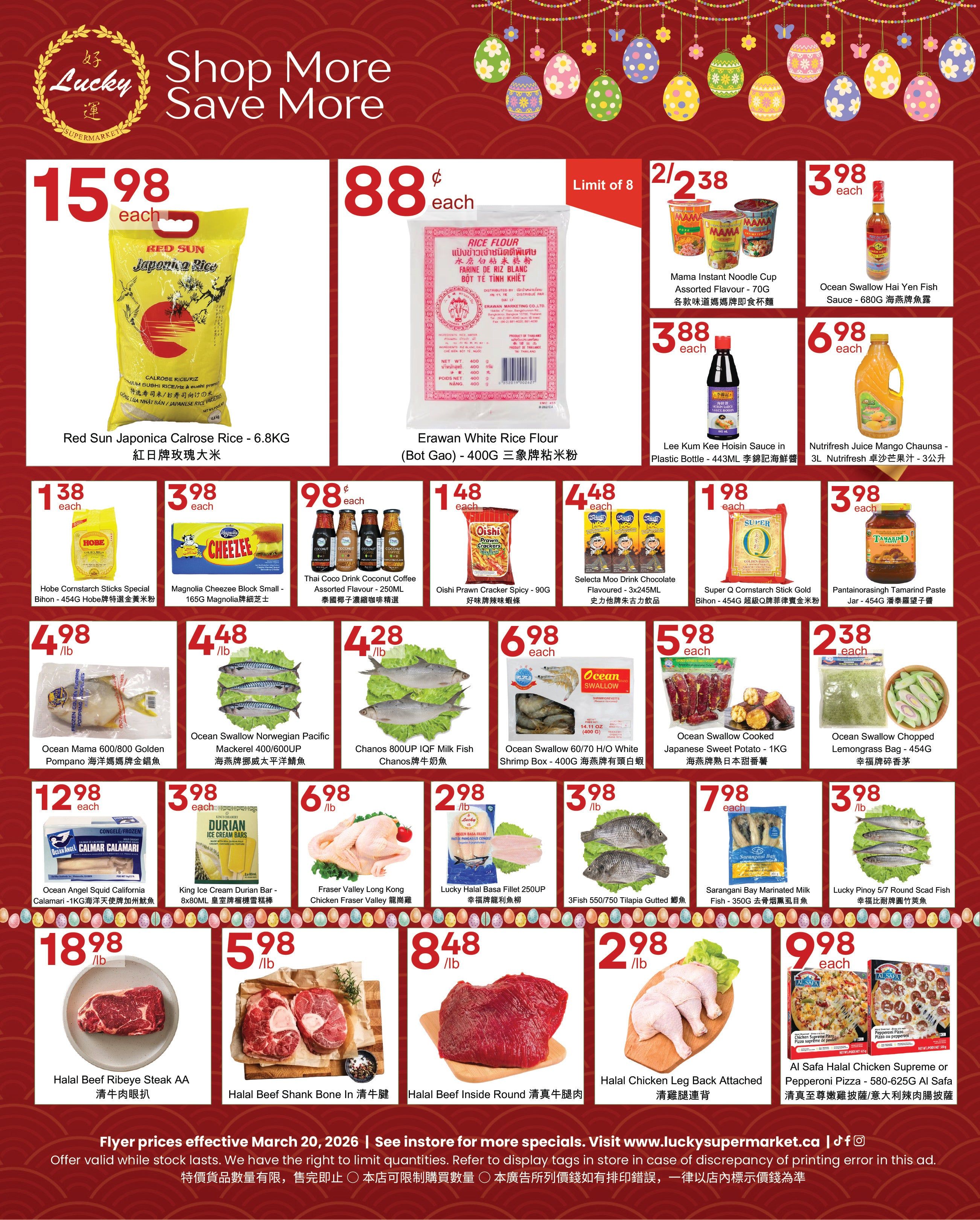 Lucky Supermarket (Edmonton) Flyer March 20 to 26