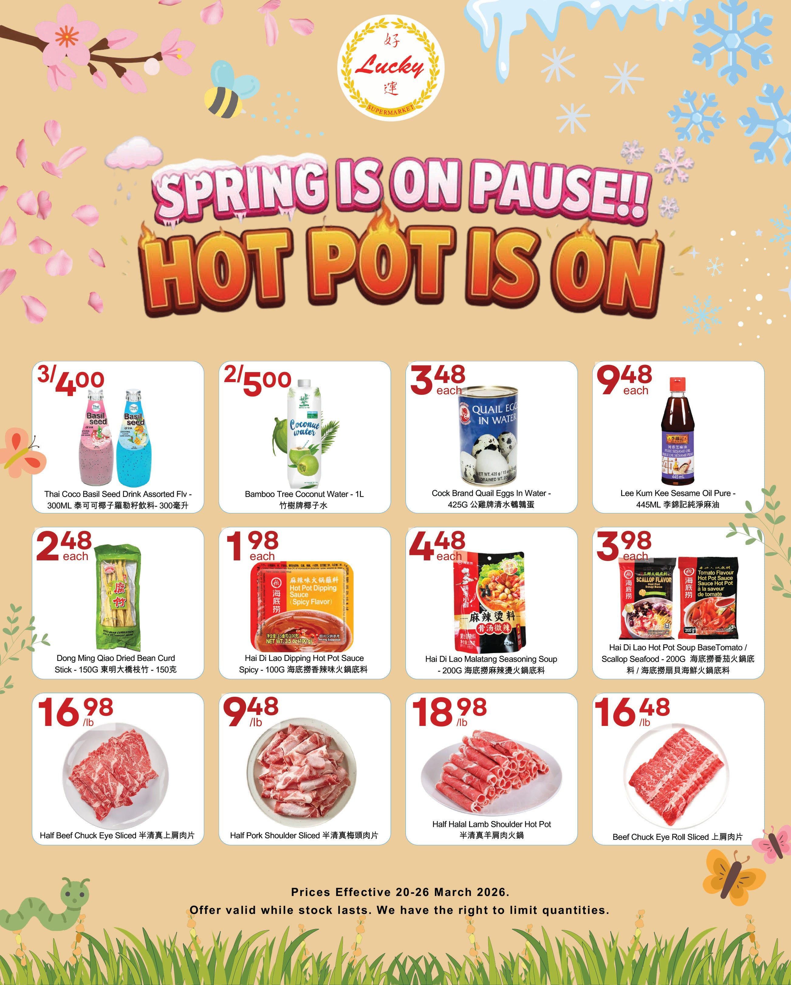 Lucky Supermarket (Edmonton) Flyer March 20 to 26