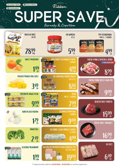 Market Ribbon Flyer March 20 to 26