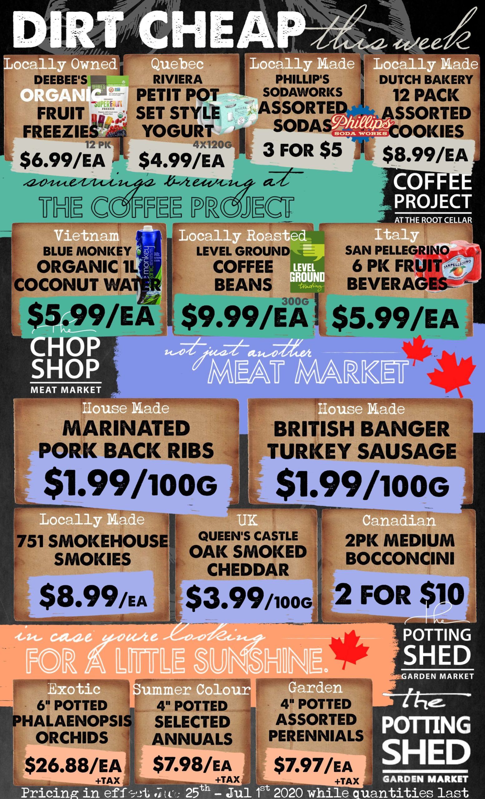 The Root Cellar Flyer June 25 to July 1