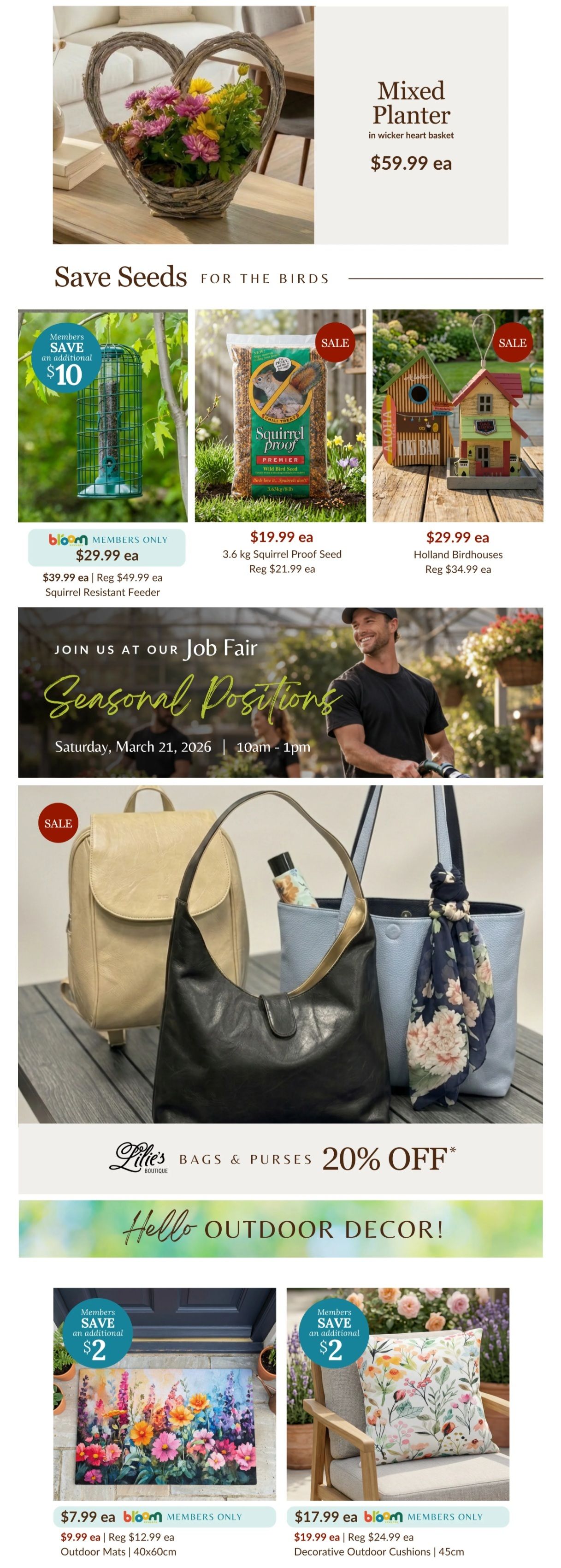 Lakeside Garden Gallery Flyer March 20 to 26