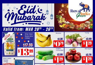 Royal India Grocers Flyer March 20 to 26
