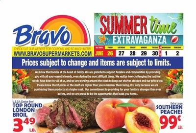 Bravo Supermarkets Weekly Ad & Flyer June 26 to July 2
