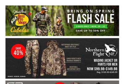 Cabela's Flyer March 20 to 22