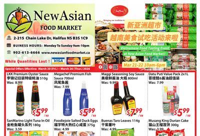 New Asian Food Market Flyer March 20 to 26
