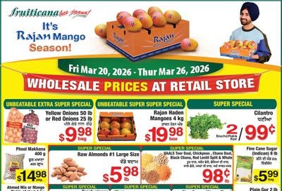 Fruiticana (Calgary) Flyer March 20 to 26