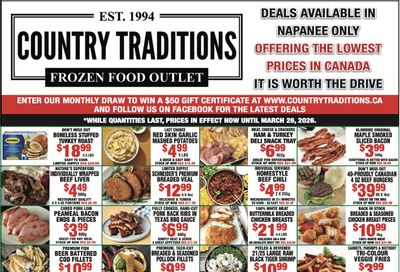 Country Traditions Flyer March 19 to 26
