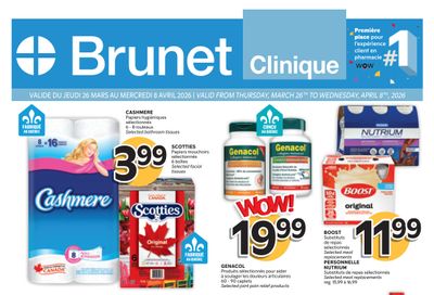 Brunet Clinique Flyer March 26 to April 8