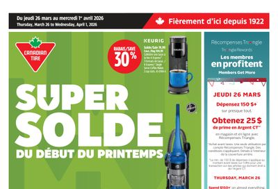 Canadian Tire (QC) Flyer March 26 to April 1