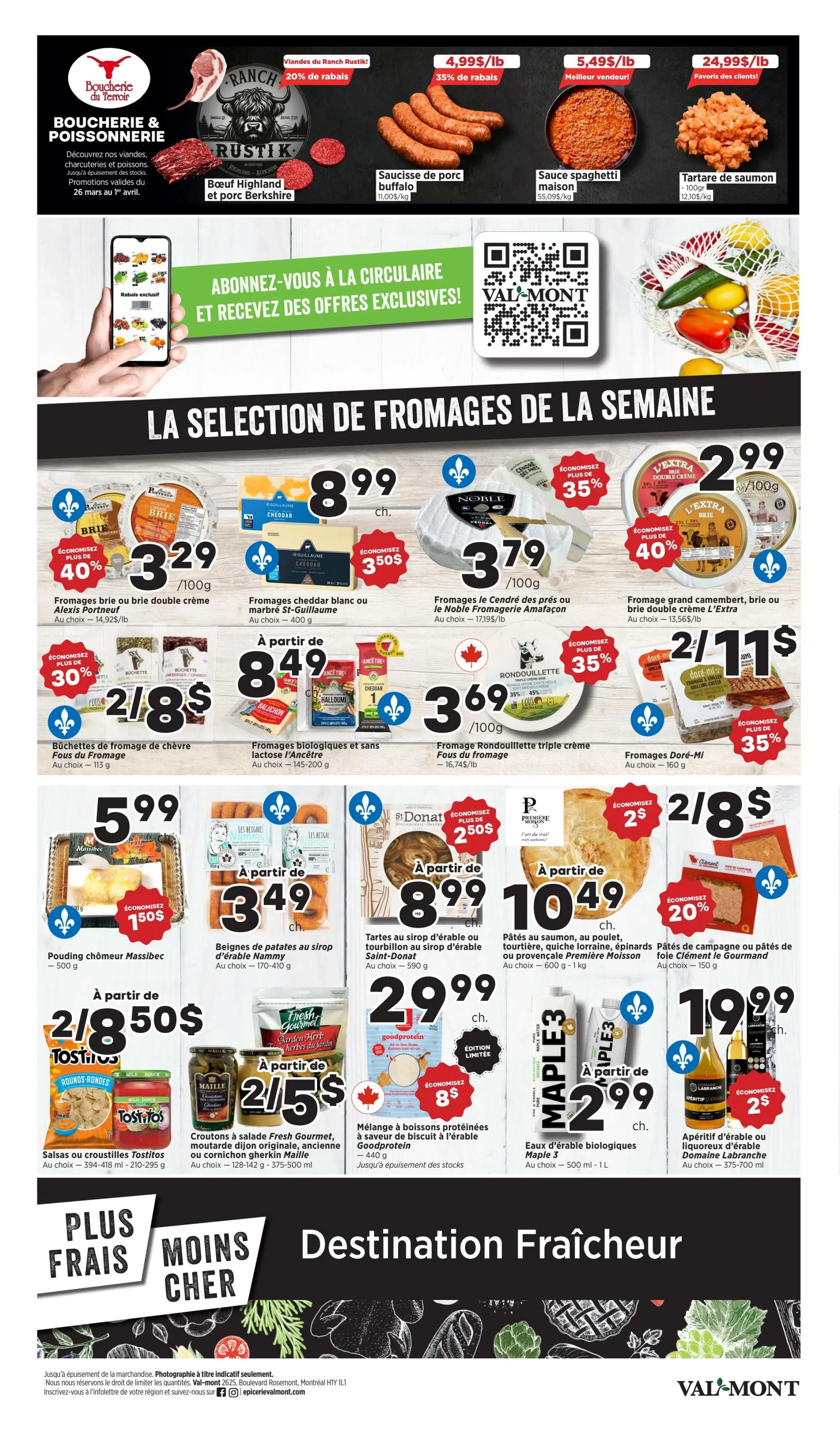 Val-Mont Flyer March 26 to April 1
