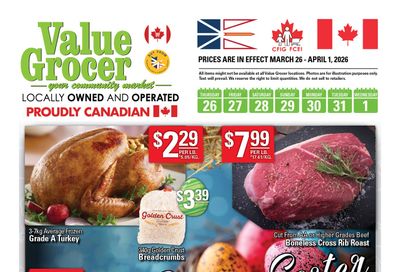 Value Grocer Flyer March 26 to April 1
