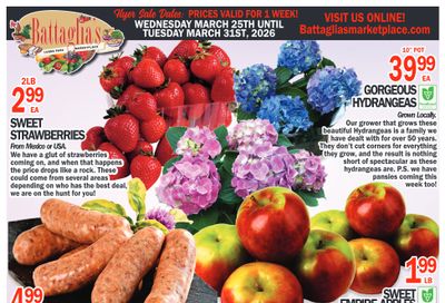 Battaglia's Marketplace Flyer March 25 to 31