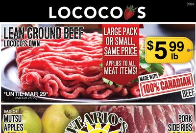 Lococo's Flyer March 25 to 29