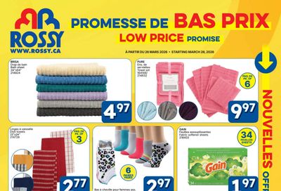 Rossy Low Price Promise Flyer March 26 to April 29