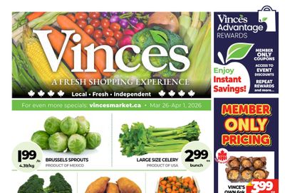Vince's Market Flyer March 26 to April 8