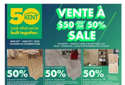 Kent Building Supplies Flyer March 26 to April 1