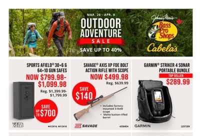 Cabela's Flyer March 26 to April 8