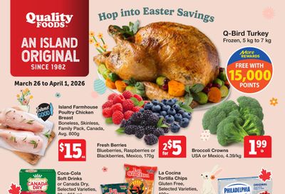 Quality Foods Flyer March 26 to April 1