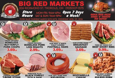Big Red Markets Flyer March 26 to April 1