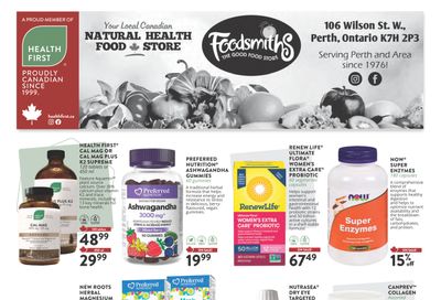 Foodsmiths Health First Flyer April 1 to 30