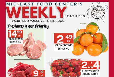 Mid-East Food Centre Flyer March 26 to April 1