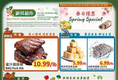 New Pacific Supermarket Flyer March 26 to 30