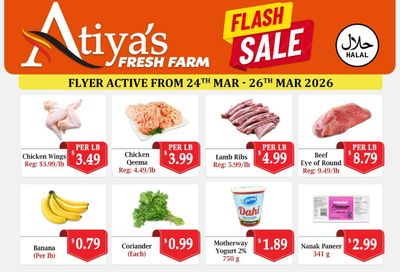 Atiya's Fresh Farm Flyer March 24 to 26