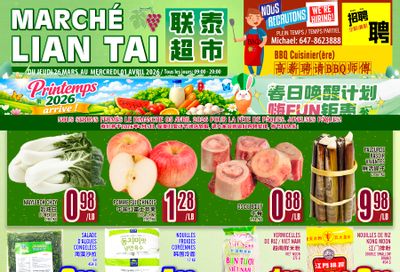 Marche Lian Tai Flyer March 26 to April 1